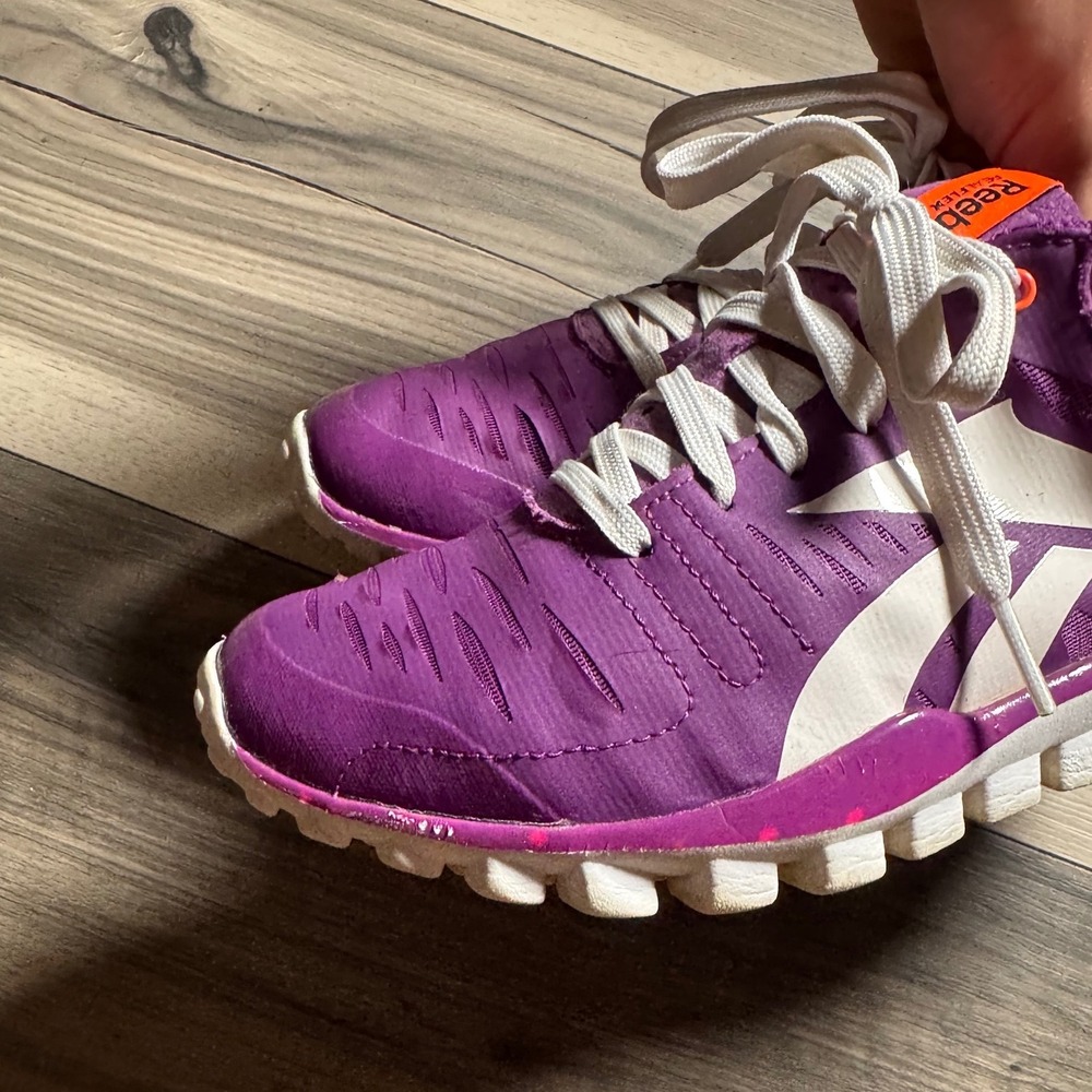 Reebok RealFlex Purple Orange Women's Running Shoes J93858 Size 8 - Picture 10 of 10
